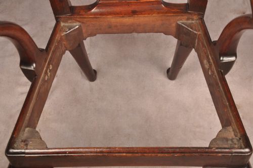 GEORGE II WALNUT ARMCHAIR - ADDITIONAL PHOTO 14