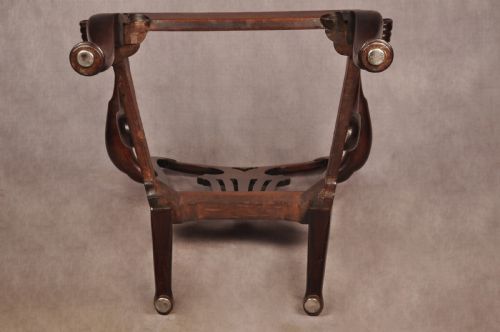 GEORGE II WALNUT ARMCHAIR - ADDITIONAL PHOTO 15
