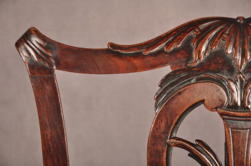 FINE 18TH CENTURY MAHOGANY CHIPPENDALE ARMCHAIR - ADDITIONAL PHOTO 3
