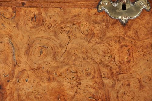 RARE LATE 17TH CENTURY BURR ELM WALNUT BUREAU - ADDITIONAL PHOTO 3