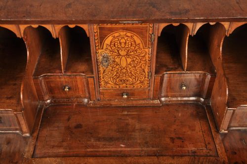 RARE LATE 17TH CENTURY BURR ELM WALNUT BUREAU - ADDITIONAL PHOTO 13