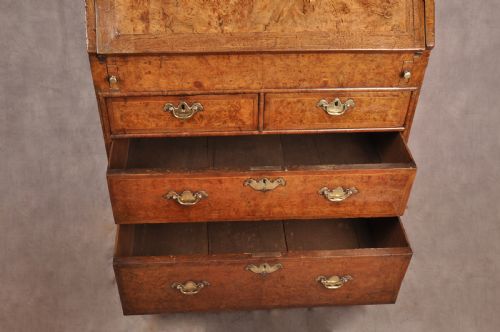 RARE LATE 17TH CENTURY BURR ELM WALNUT BUREAU - ADDITIONAL PHOTO 18