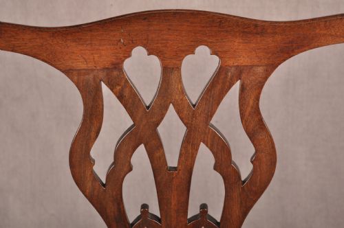18TH CENTURY MAHOGANY CHIPPENDALE ARMCHAIR - ADDITIONAL PHOTO 9