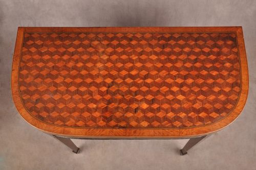 FINE 18TH CENTURY PARQUETRY CARD TABLE - ADDITIONAL PHOTO 1