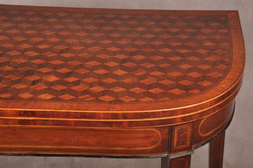 FINE 18TH CENTURY PARQUETRY CARD TABLE - ADDITIONAL PHOTO 5