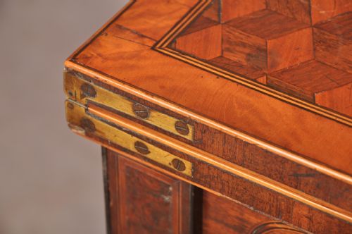 FINE 18TH CENTURY PARQUETRY CARD TABLE - ADDITIONAL PHOTO 18
