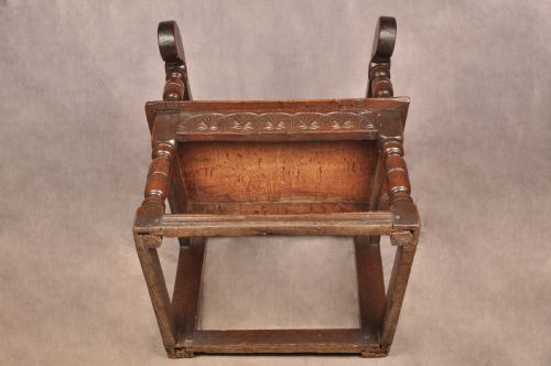 EARLY 17TH CENTURY OAK WAINSCOT CHAIR - ADDITIONAL PHOTO 12