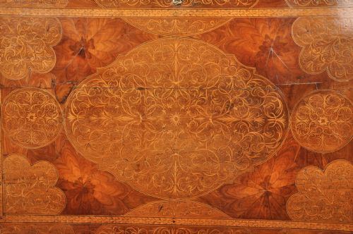 IMPORTANT 17TH CENTURY ARABESQUESEAWEED MARQUETRY ESCRITOIRE ON STAND - ADDITIONAL PHOTO 5