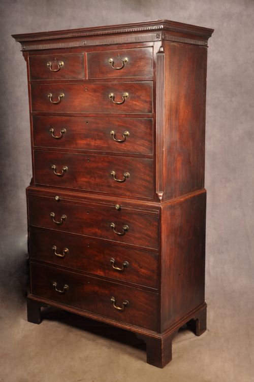 FINE 18TH CENTURY MAHOGANY TALLBOY - ADDITIONAL PHOTO 9