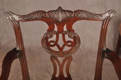 FINE GEORGE II MAHOGANY ARMCHAIR - ADDITIONAL PHOTO 6