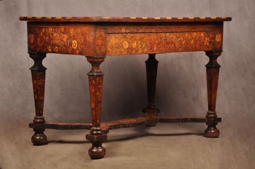 A MAGNIFICENT 17TH CENTURY DUTCH MARQUETRY CENTRE TABLE - ADDITIONAL PHOTO 2