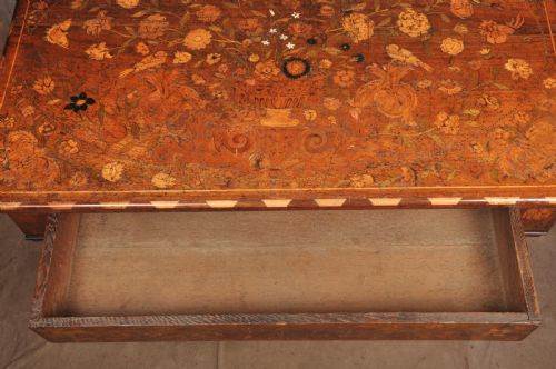 A MAGNIFICENT 17TH CENTURY DUTCH MARQUETRY CENTRE TABLE - ADDITIONAL PHOTO 14