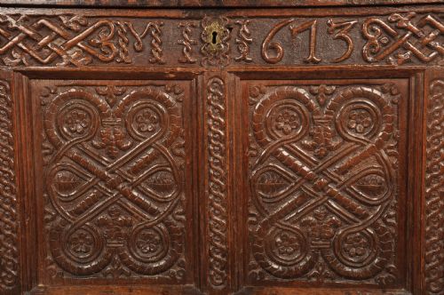 DATED 17TH CENTURY LAKELAND COFFER - ADDITIONAL PHOTO 1