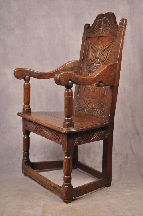 17TH CENTURY OAK WAINSCOT CHAIR - ADDITIONAL PHOTO 3