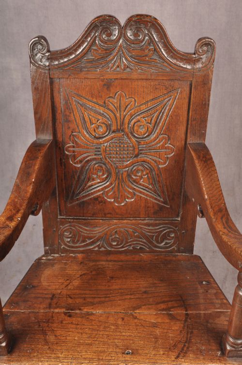 17TH CENTURY OAK WAINSCOT CHAIR - ADDITIONAL PHOTO 6