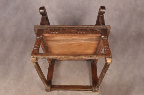 17TH CENTURY OAK WAINSCOT CHAIR - ADDITIONAL PHOTO 10