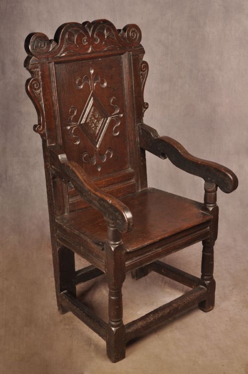 17TH CENTURY YORKSHIRE OAK WAINSCOT CHAIR - ADDITIONAL PHOTO 4