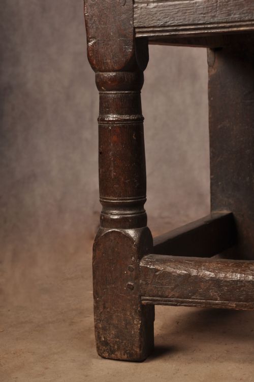 17TH CENTURY YORKSHIRE OAK WAINSCOT CHAIR - ADDITIONAL PHOTO 9