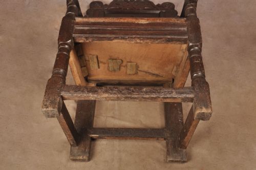 17TH CENTURY YORKSHIRE OAK WAINSCOT CHAIR - ADDITIONAL PHOTO 11