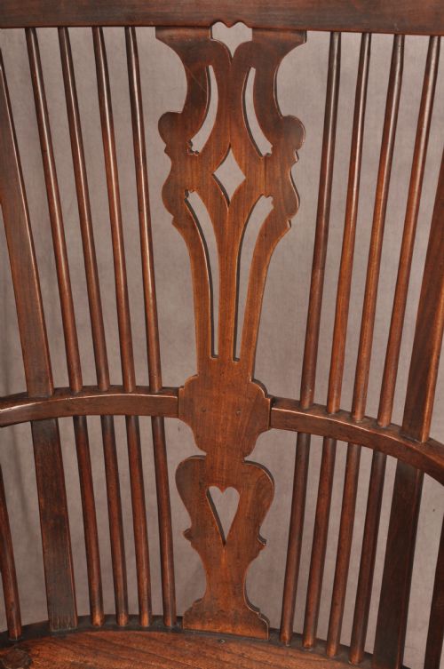 RARE 18TH CENTURY CHERRYWOOD THAMES VALLEY WINDSOR CHAIR - ADDITIONAL PHOTO 10