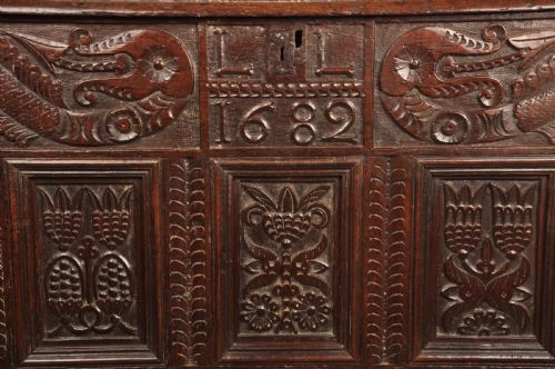 17TH CENTURY OAK LANCASHIRE COFFER - ADDITIONAL PHOTO 5