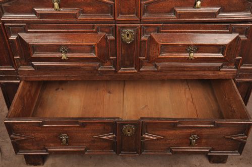 RARE CHARLES II WALNUT FRUITWOOD CHEST OF DRAWERS - ADDITIONAL PHOTO 10