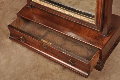 18TH CENTURY MAHOGANY TOILET MIRROR - ADDITIONAL PHOTO 3