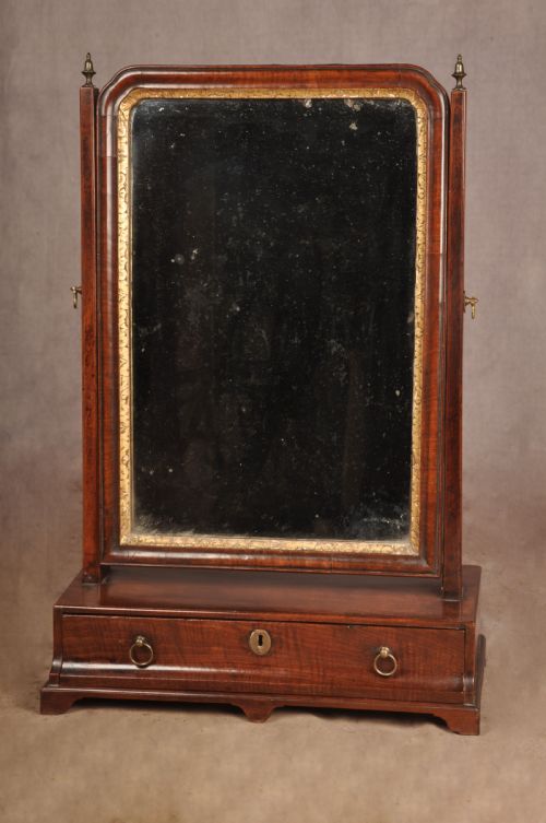 18TH CENTURY MAHOGANY TOILET MIRROR - ADDITIONAL PHOTO 6