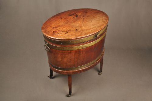 SUPERB 18TH CENTURY MAHOGANY WINE COOLER - ADDITIONAL PHOTO 4