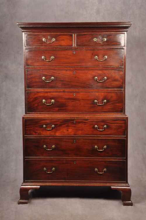 18TH CENTURY MAHOGANY TALLBOY - ADDITIONAL PHOTO 2