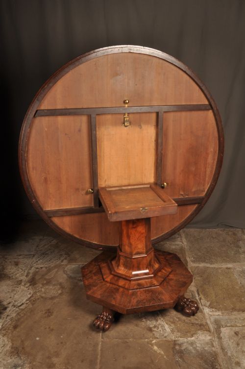 MAGNIFICENT REGENCY MAHOGANY BREAKFAST TABLE - ADDITIONAL PHOTO 7