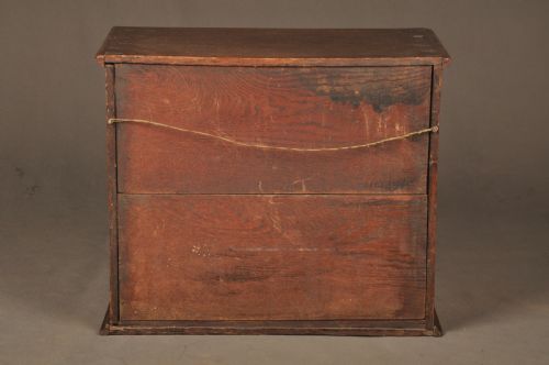 MID 18TH CENTURY OAK SPICE CUPBOARD - ADDITIONAL PHOTO 11