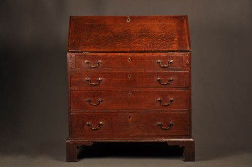 MID 18TH CENTURY OAK BUREAU
