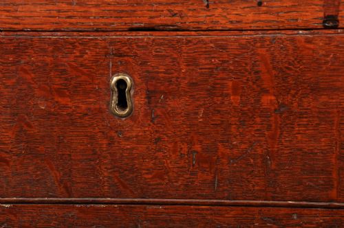 MID 18TH CENTURY OAK BUREAU - ADDITIONAL PHOTO 5