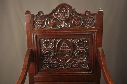 OUTSTANDING 17TH CENTURY OAK LANCASHIRE WAINSCOT CHAIR - ADDITIONAL PHOTO 5