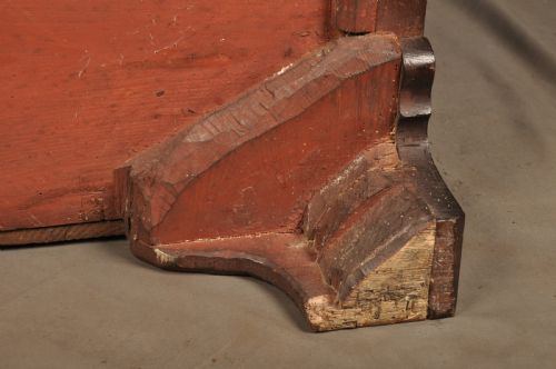 18TH CENTURY MAHOGANY SERPENTINE CHEST OF DRAWERS - ADDITIONAL PHOTO 13