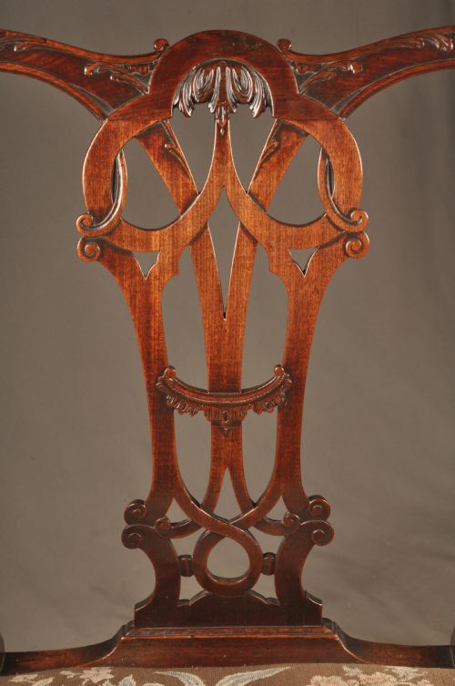 SUPERB 18TH CENTURY MAHOGANY CHIPPENDALE ARMCHAIR - ADDITIONAL PHOTO 6