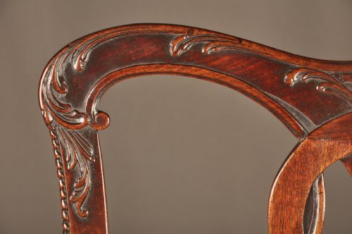 SUPERB 18TH CENTURY MAHOGANY CHIPPENDALE ARMCHAIR - ADDITIONAL PHOTO 9