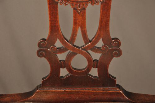 SUPERB 18TH CENTURY MAHOGANY CHIPPENDALE ARMCHAIR - ADDITIONAL PHOTO 11