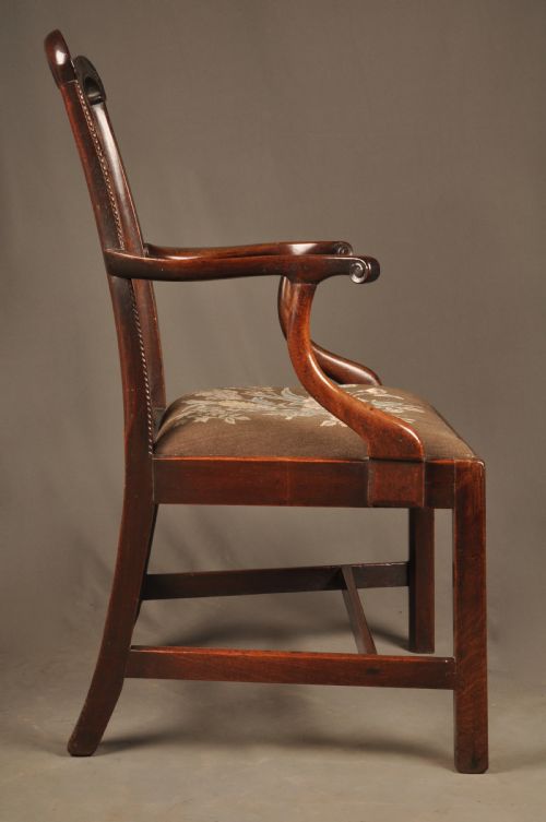 SUPERB 18TH CENTURY MAHOGANY CHIPPENDALE ARMCHAIR - ADDITIONAL PHOTO 13
