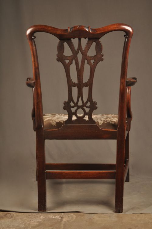 SUPERB 18TH CENTURY MAHOGANY CHIPPENDALE ARMCHAIR - ADDITIONAL PHOTO 14