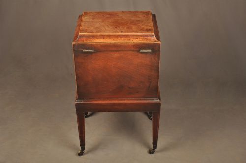 FINE MAHOGANY SHERATON CELLARETTE - ADDITIONAL PHOTO 5