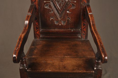 17TH CENTURY YORKSHIRE WAINSCOT CHAIR - ADDITIONAL PHOTO 4