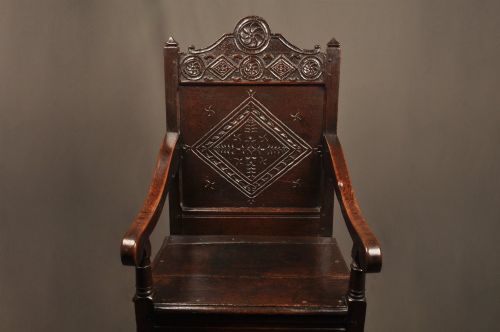 17TH CENTURY OAK LANCASHIRE WAINSCOT CHAIR - ADDITIONAL PHOTO 2