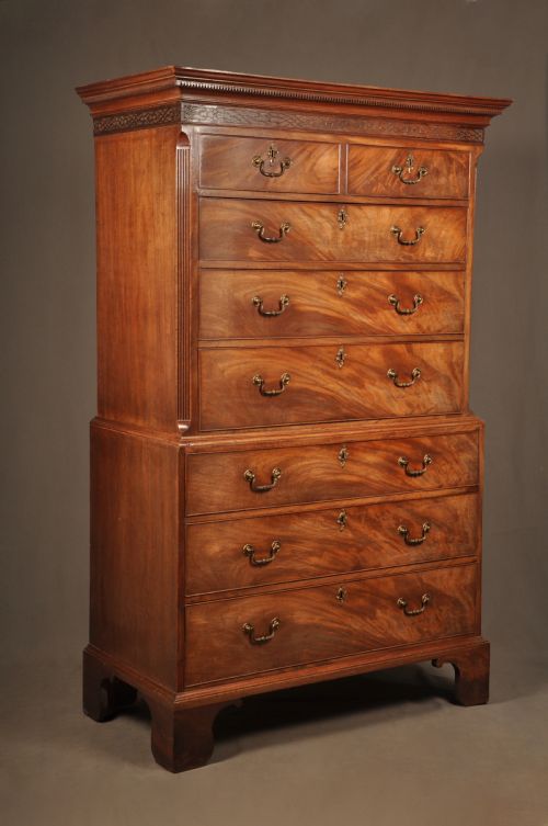 Fine 18th Century Mahogany Tallboy