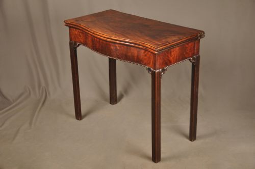 Superb 18th Century Mahogany Card Table