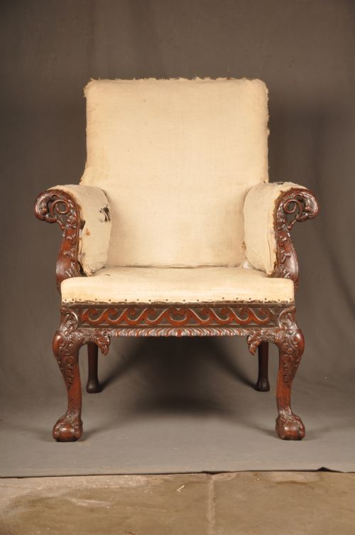 Exceptional 19th Century Irish Library Chair

