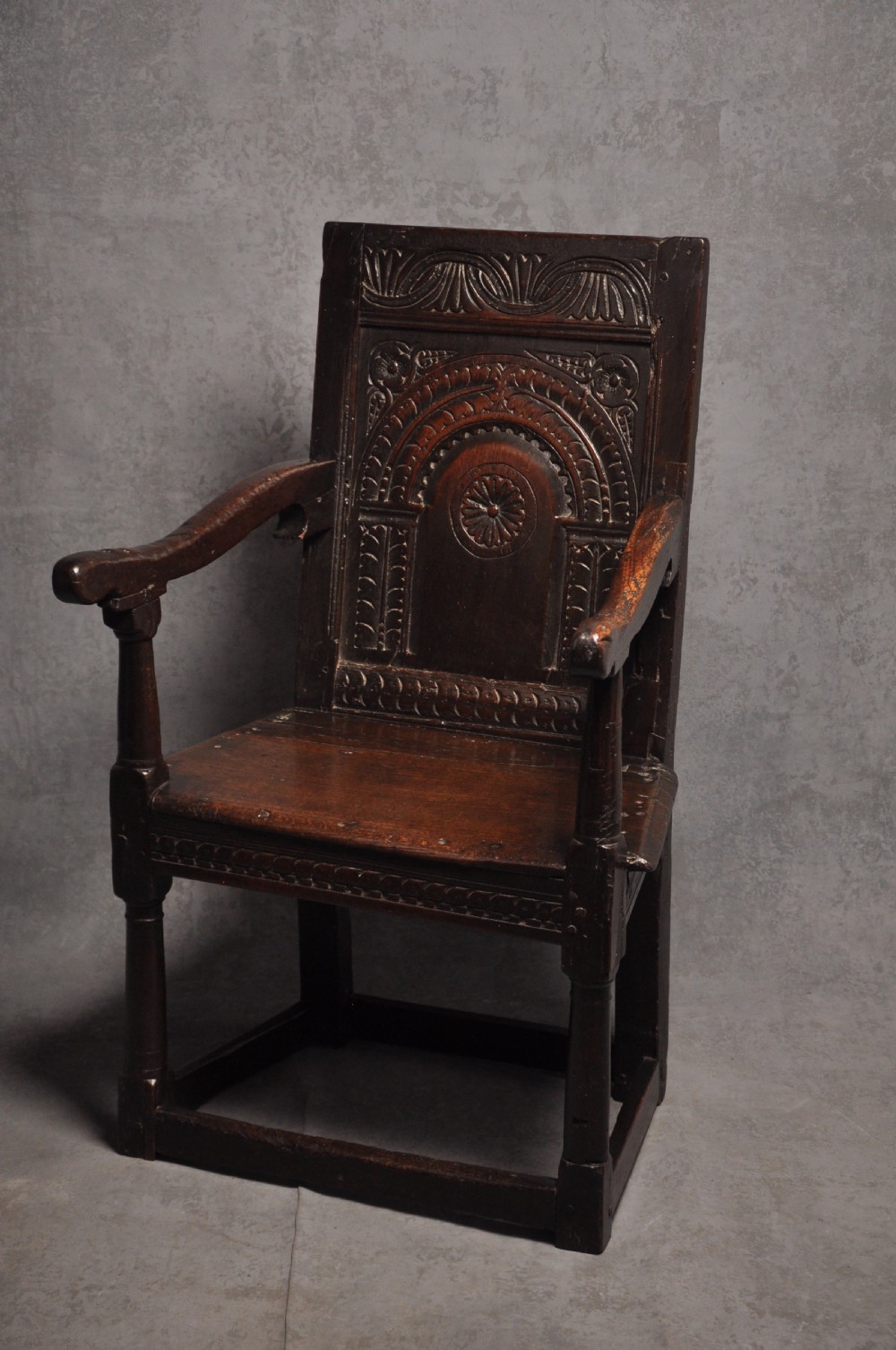 17th Century Oak Wainscot Chair View VIII