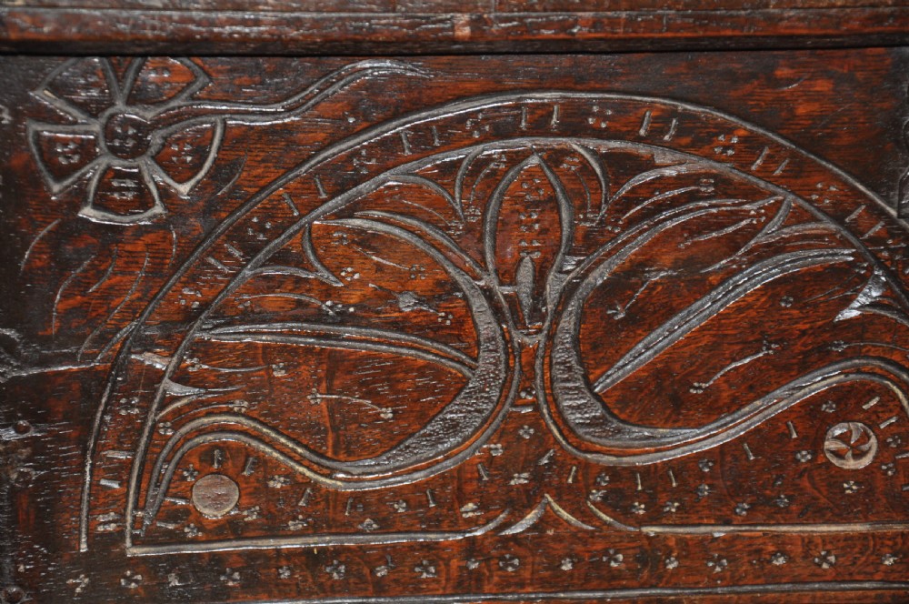 17th Century Oak Coffer Of Small  Proportions View IV