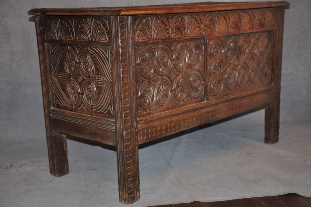 17th Century Oak Coffer  View II